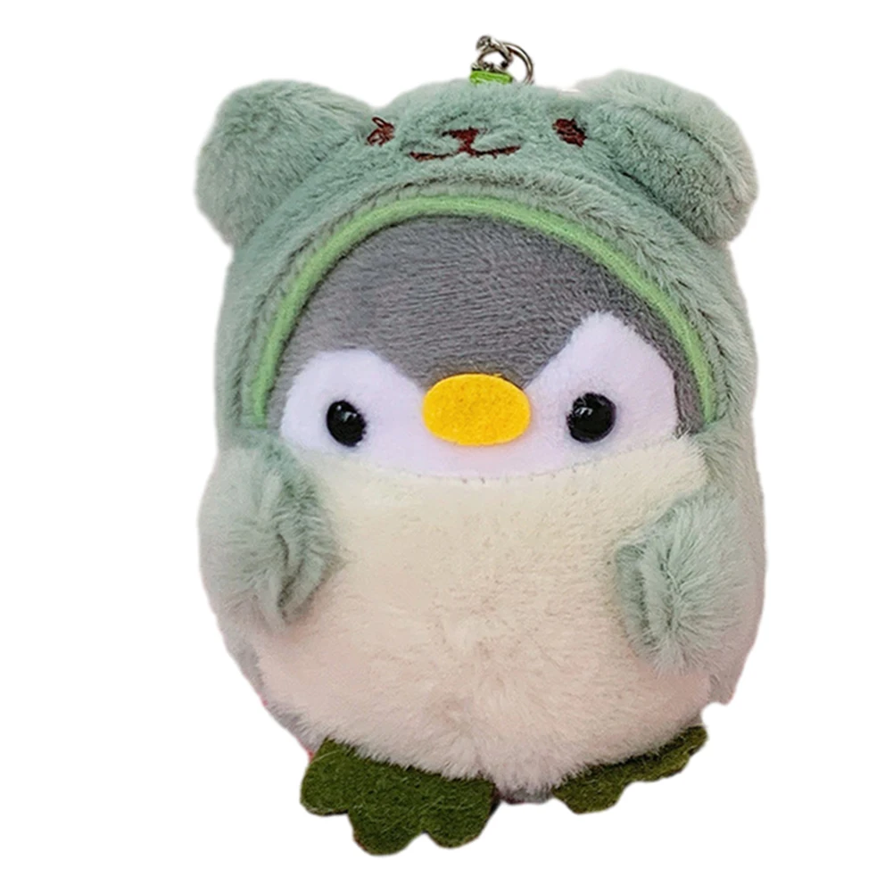 Adorable Plush Toy Bear Turned Penguin Backpack Doll Plush Pendant Soft and Huggable Enhances the Look of Your Accessories