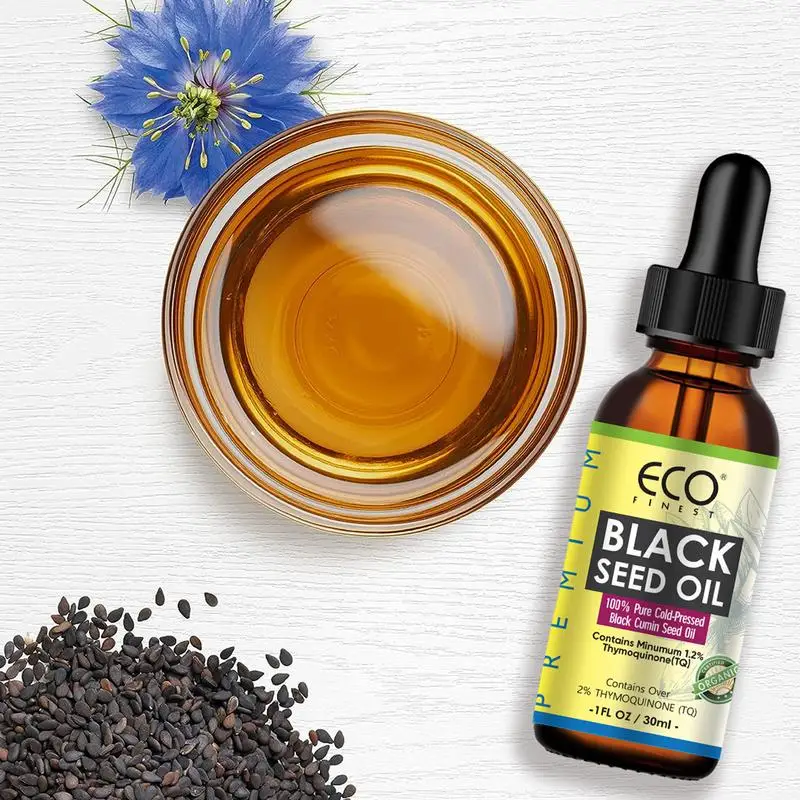 Black Cumin Oil Hair Efficient Growth Anti Hair Loss Oil Cold Pressed Liquid Black Cumin Oil Skin Anti-oxidant Body Massage Oil