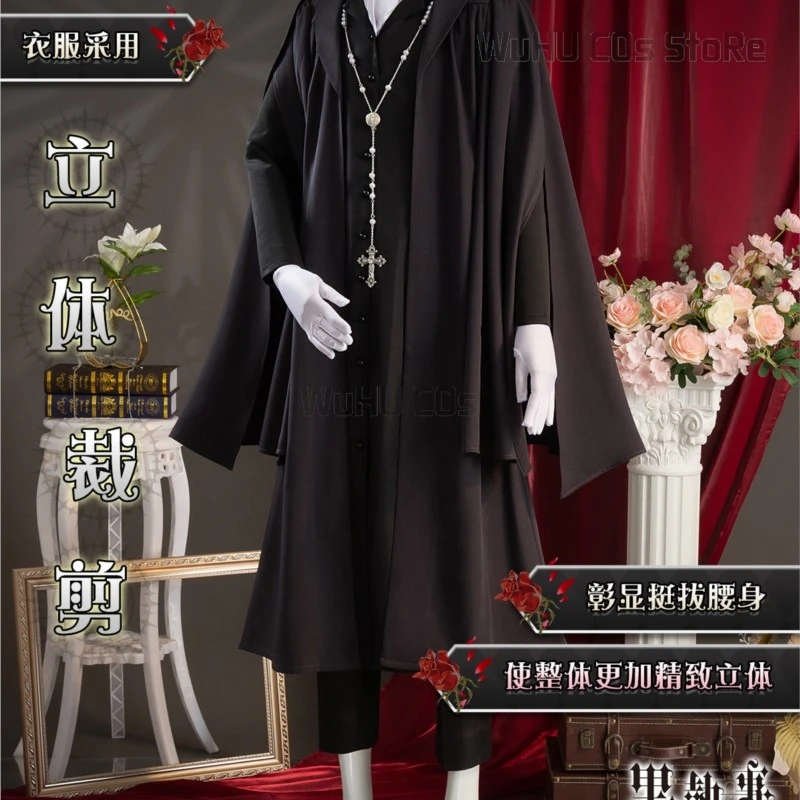 Black Butler Ciel Phantomhive Sebastian Michaelis Cosplay Costume Wig Anime Kuroshitsuji Outfit Public School Uniform Men Suit