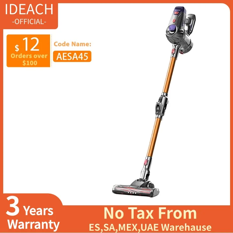 

Wireless Portable Vertical Vacuum Cleaner Home 18,000 Pa Powerful Suction Removable Battery LED Lighting Electric Carpet Cleaner