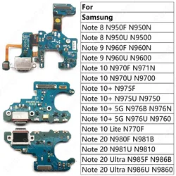 Charging Port Charge Board For Samsung Galaxy Note 10 Lite 10+ Plus 20 Ultra 8 9 5G Note8 Note9 Note10 PCB Plate Usb Connector