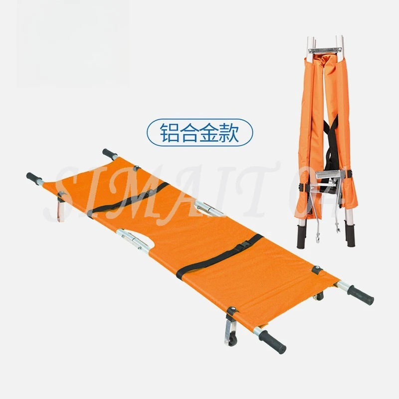 Aluminum Alloy Stretcher Leg Fracture Rescue Medical Stretcher Fire Fighting Emergency Up and Down The Stairs