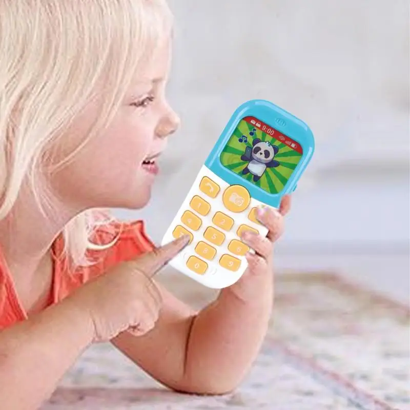 Jogar telefone para crianças aprendendo brinquedo música fingir telefone brinquedos simulado jogar crianças brinquedo interativo pré-escolar dos desenhos animados brinquedo educativo