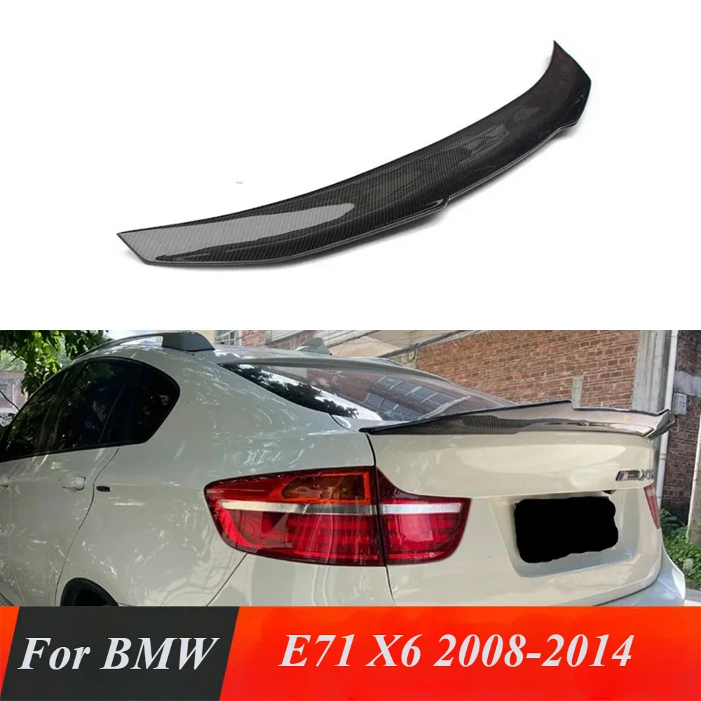 

New！Rear Spoiler PSM style Trunk Boot Lip Wing Carbon Fiber / Forged carbon Car Styling FOR BMW E71 X6 2008-2014