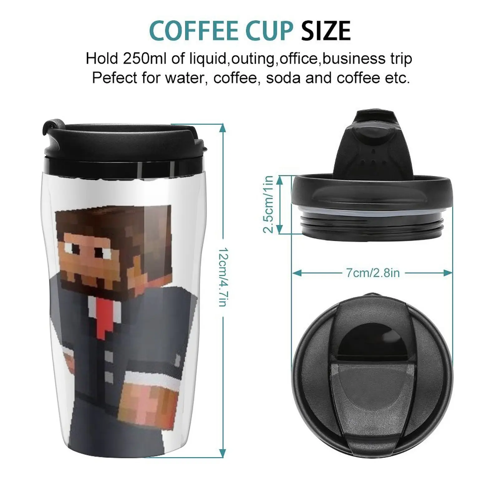 New Jschlatt Walking Travel Coffee Mug Game Coffee Cups Coffee Mugs