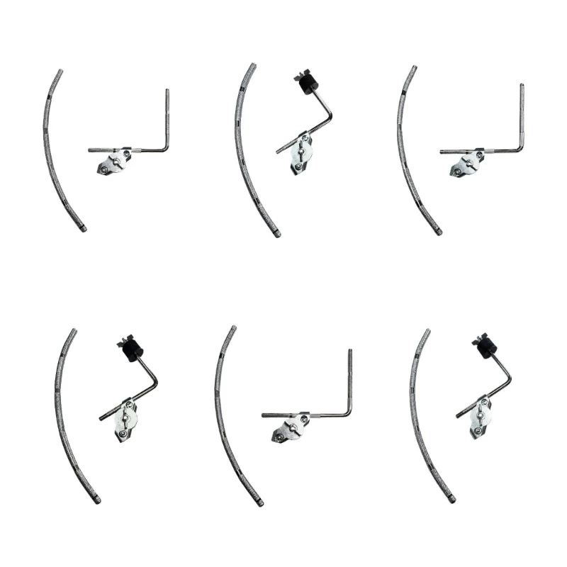 270C Curved Cymbal Mounting Rod Set for Flexible Playing Position Adjustment