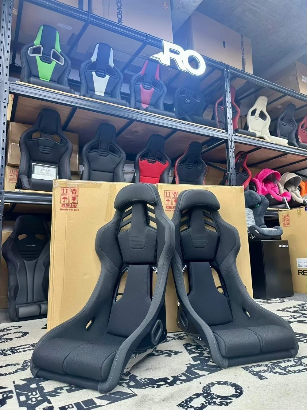 JIABEIR 1039R Low MOQ Recline Carbon Fiber Fiberglass With Slider Bucket Sport Racing Car Seats