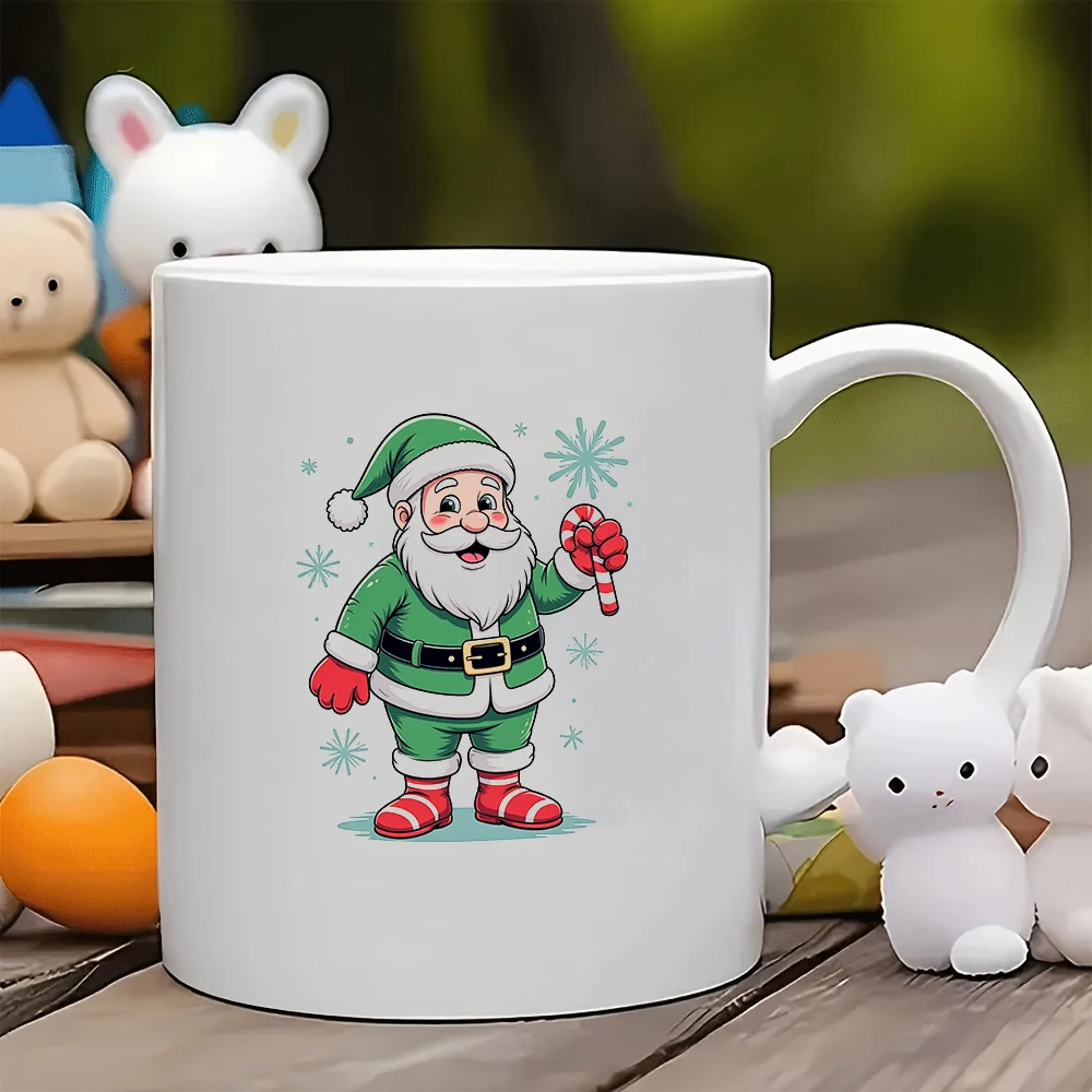 

11oz Santa Claus cartoon mug + Holiday Gift Kids Cup Family Office Coffee Cup Essential for Christmas