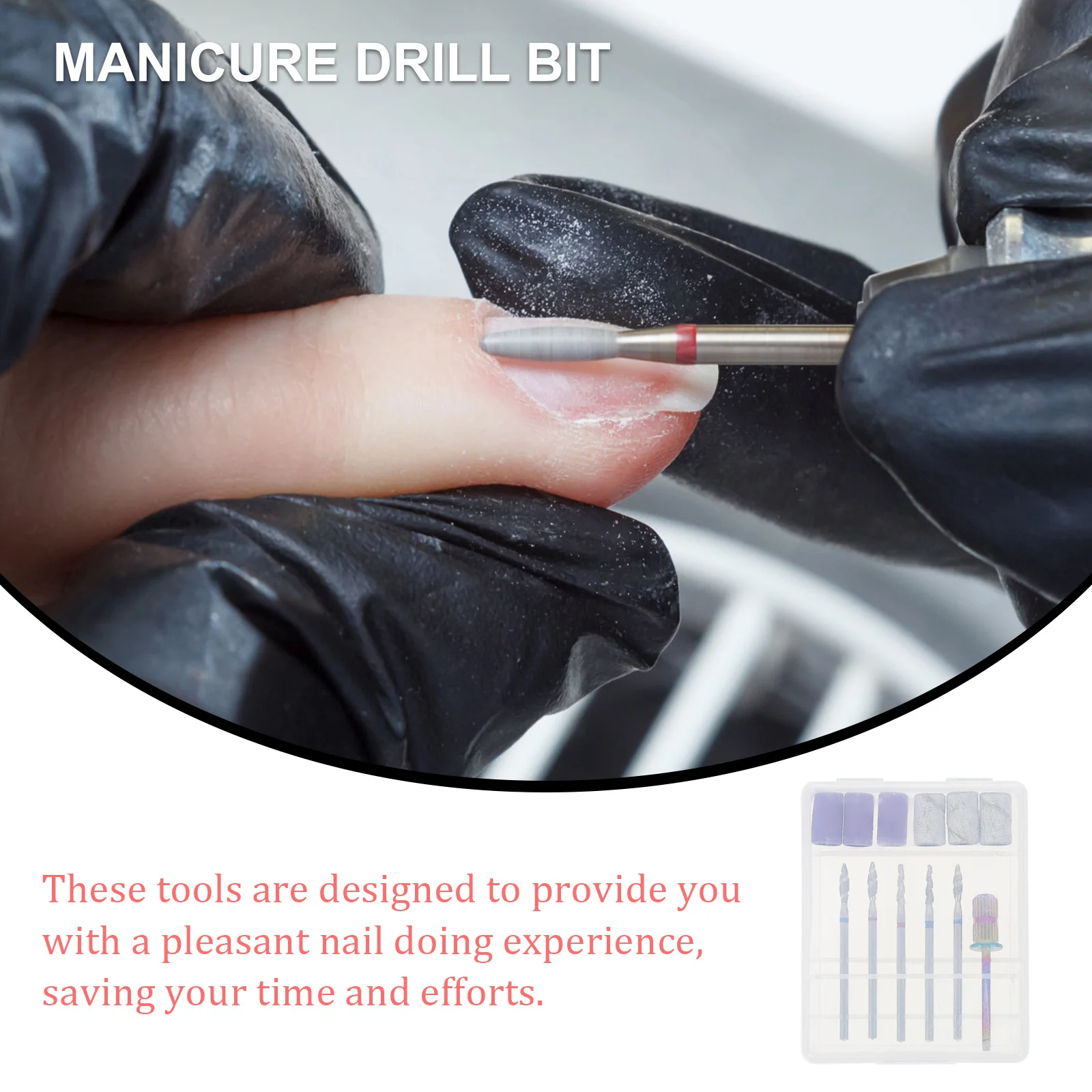 

1 комплект, 1 комплект инструментов для дизайна ногтей, прочные шлифовальные головки для маникюра, высокопрочные прочные сверла для ногтей, быстрая полировка, педикюр