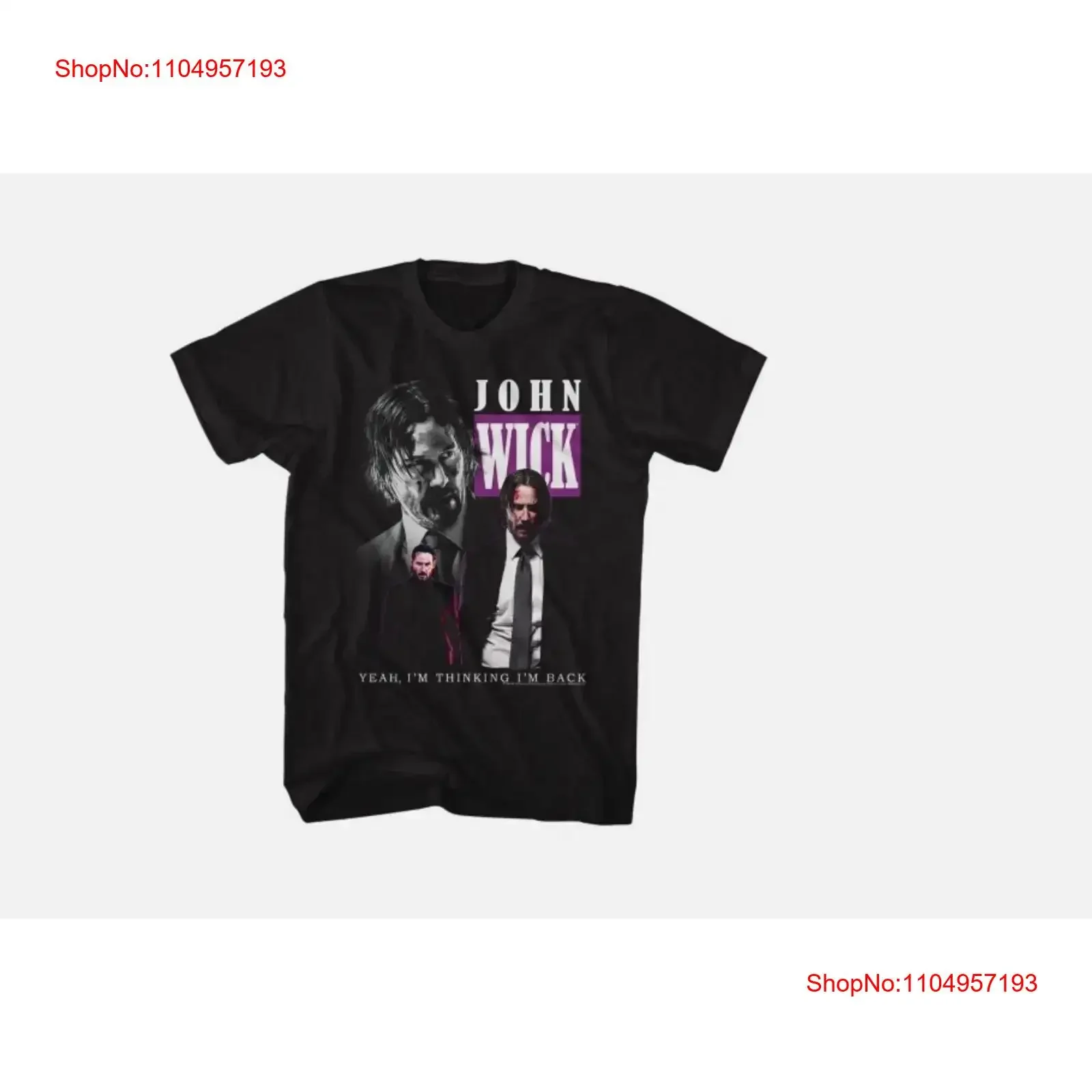 

John Wick Triple T Shirt Black vintage Washed homme Stylish Unisex streetwear Casual Versatile Soft Comfortable