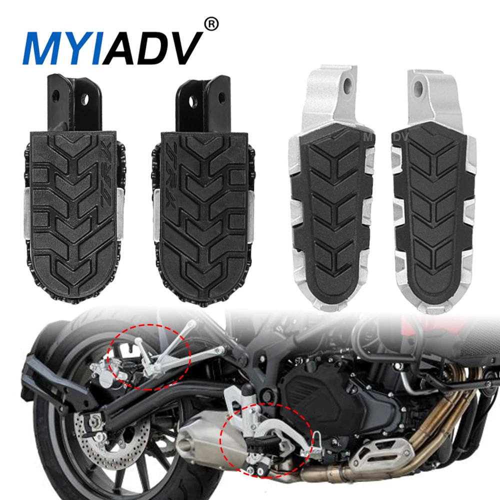 

Motorcycle Front Rear Footrest Footpegs Accessories For Benelli TRK502 TRK502X TRK 502 502X 2020-ON Steel Foot Rest Rubber Cover