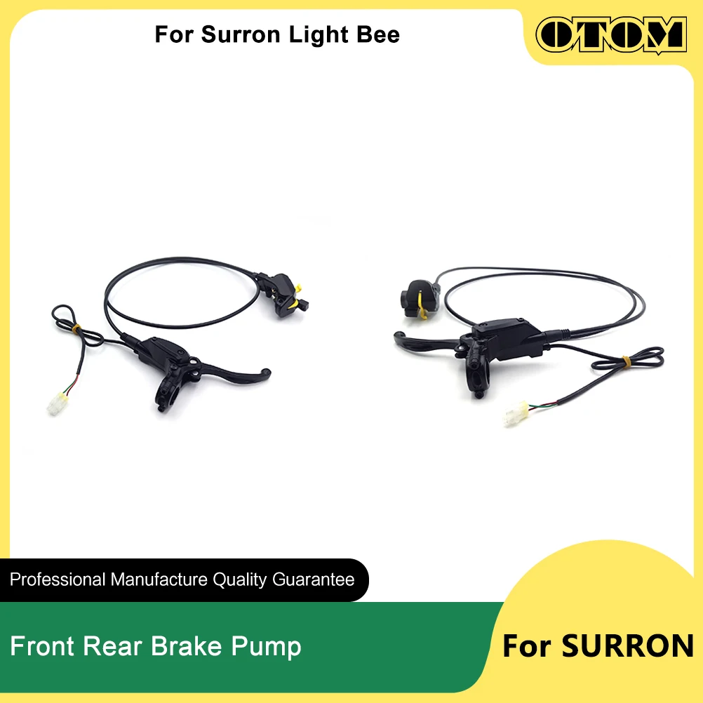 OTOM Light Bee Motorcycle Front Rear Brake Caliper Master Cylinder Braking Pump Pad Cable For SURRON Sur-ron Off-road Dirt Bikes