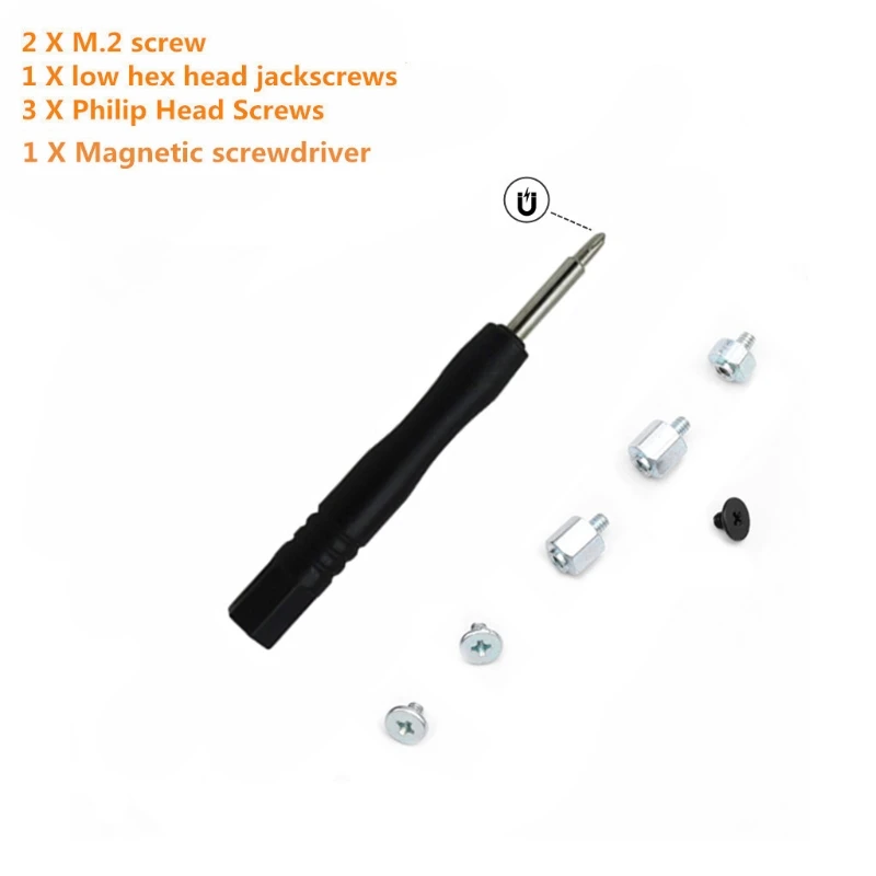 B0KA Set M.2 Support Standoff Screw SSD Mounting Kit for -Asus Motherboard Hand Tool