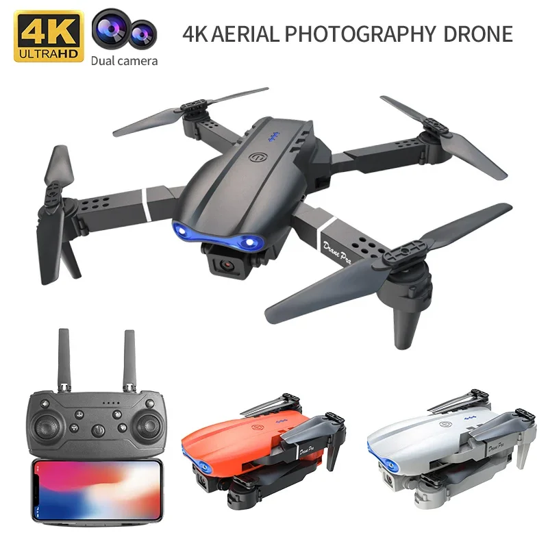 

2024 New WIFI FPV Drone Wide Angle HD 4K 1080P Camera Height Hold RC Foldable Quadcopter Dron Helicopter Remote control gift toy