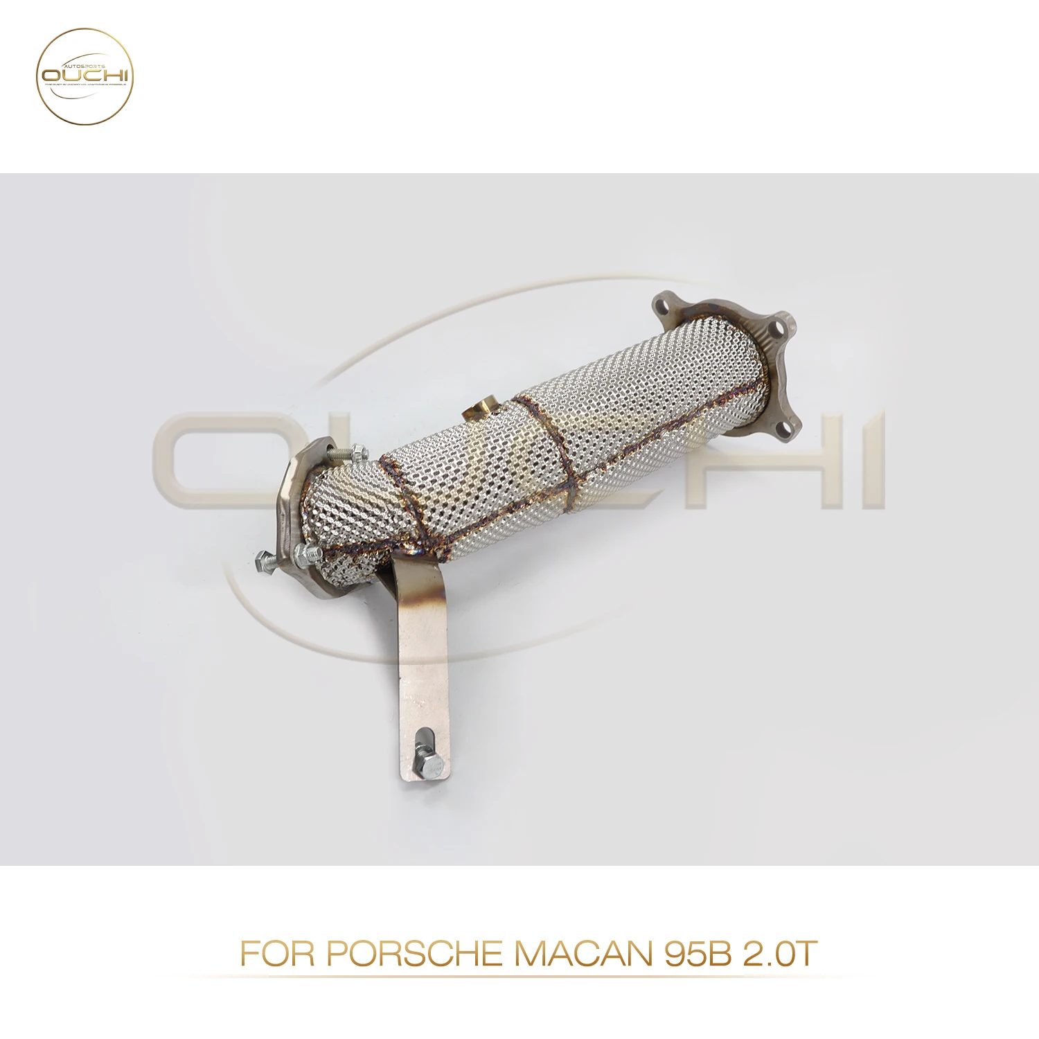 OUCHI Exhaust System Stainless Steel Performance Downpipe for Porsche Macan 95B 2.0T With Heat Shield Pipe