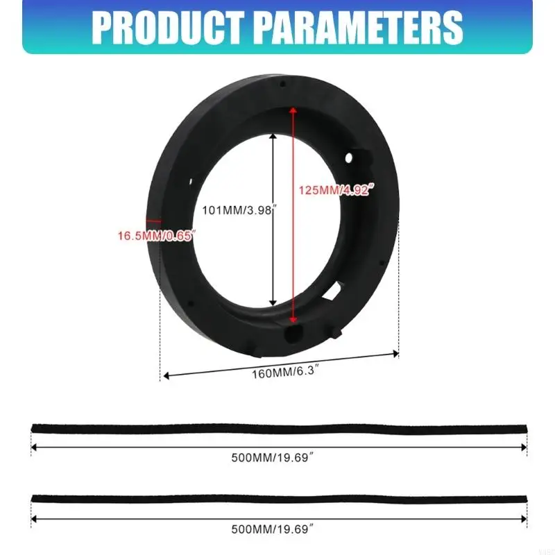 Speaker Mounting Ring For Jimny JB64 JB74 ABS Seal Washer Easy Installation view 6