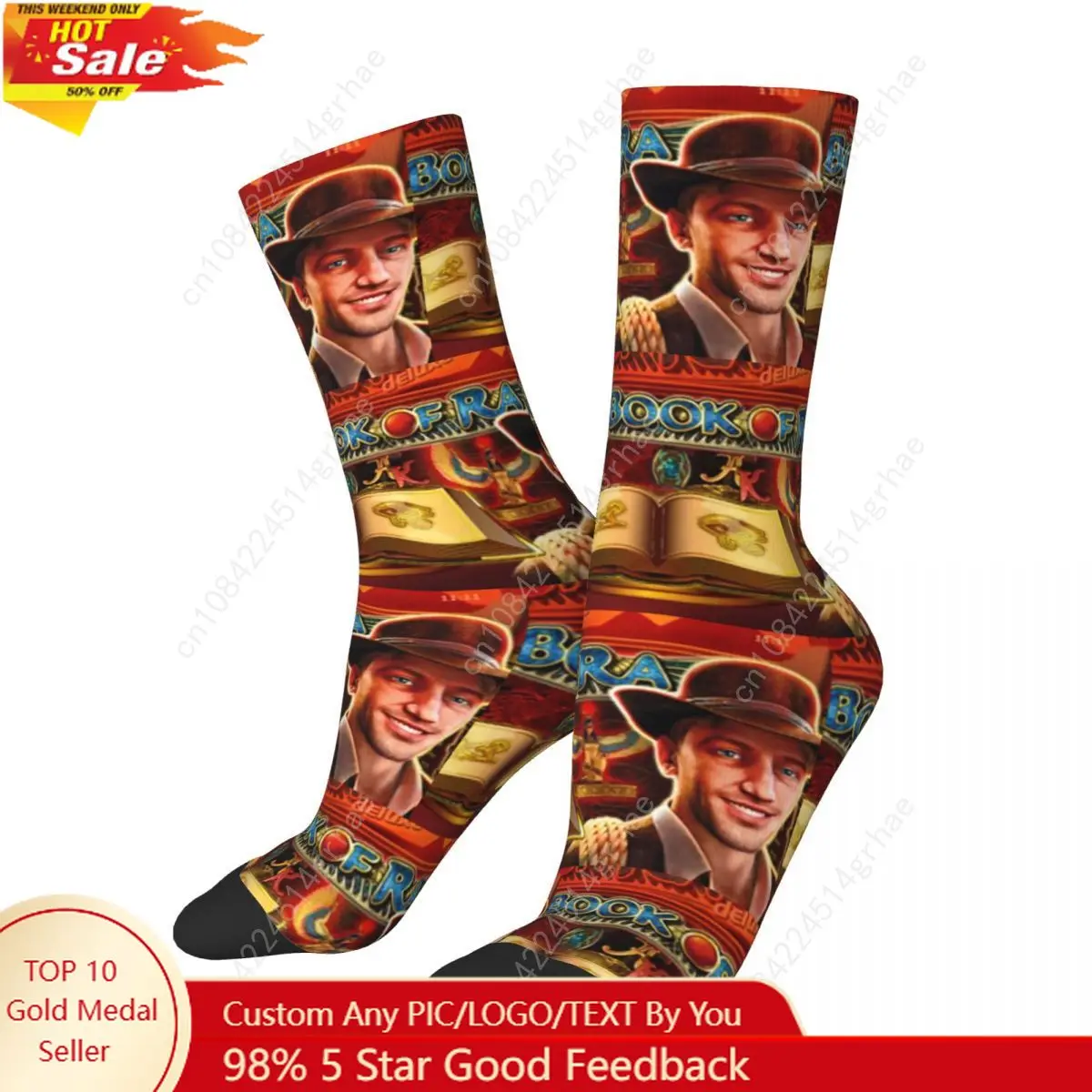 

Book Of Ra Socks Harajuku High Quality Stockings All Season Long Socks Accessories for Unisex Birthday Present