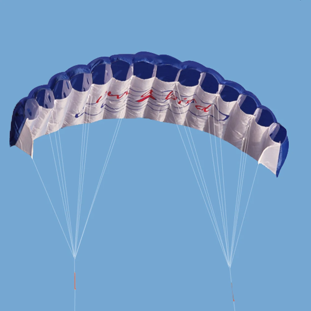 Dual Line Stunt Parafoil Parachute High Quality Flying Kites Professional Large 1.4m for Beach Outdoor Fun for Adults Children