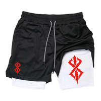 Summer Men's 2-in-1 Mesh Shorts - Quick Dry, Ideal for Gym & Casual Wear RL00092