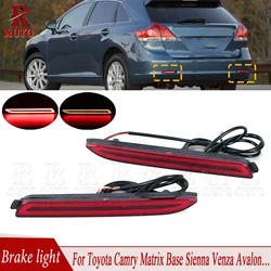 1Pair Car LED Rear Bumper Reflector Brake Light Brake Lamp For Toyota Camry 2006-2012 2013 2014 RAV4 Sienna Venza Reiz Innova EZ