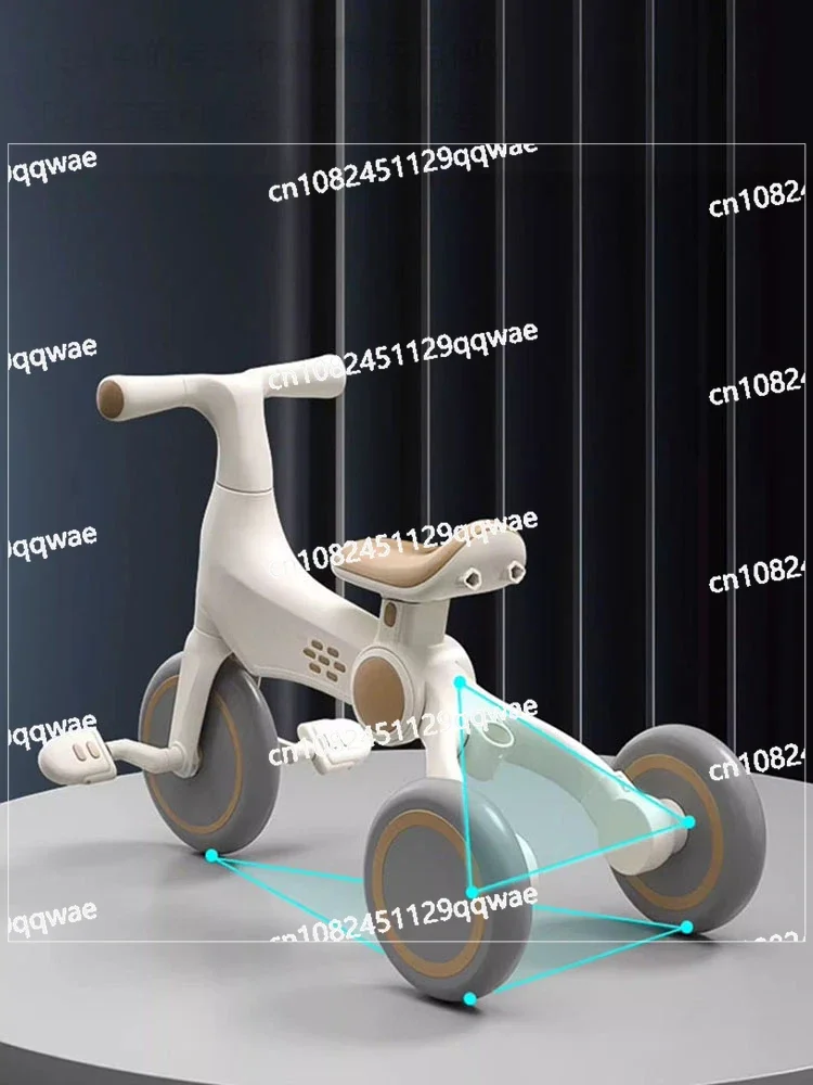 Children's Tricycle Balance Bike Baby Stroller Children's Multi-functional Three-in-one Lightweight Foldable Bicycle