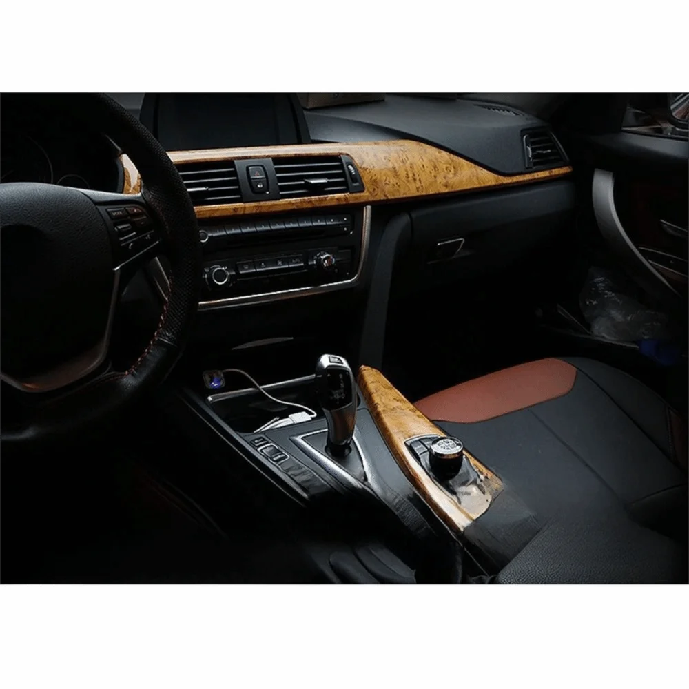 Bubble Free Wood Grain Decal Stickers Self Adhesive Vintage Vehicle DIY Film High glossy/Matte Thickened Car Interior Vinyl Wrap - view 4