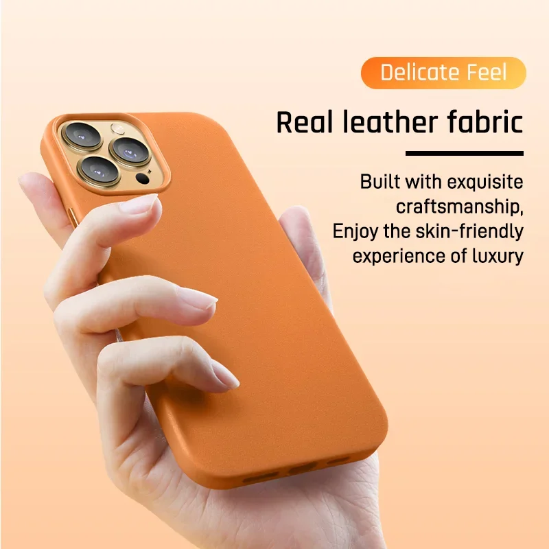Original For Magsafe Animation Leather Case For iPhone 13 Mini 14 15 16 Pro Max Plus Magnetic Wireless Charging Shockproof Cover view 3