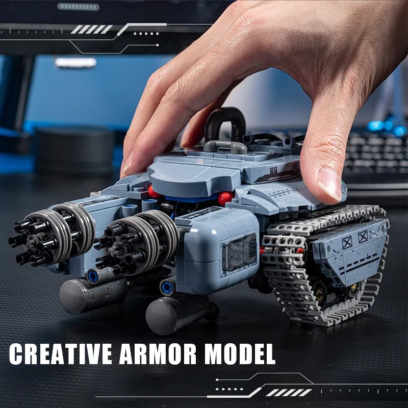 MOC High-tech Starcrafts Fighter Siege Tank Robot corazzato Building Blocks Nave Guerra Macchina Assemblaggio Mattoni Giocattoli Regali per bambini