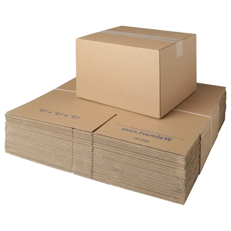 

30 Pack Recycled Shipping Boxes Corrugated Foldable Medium Large Items Easy Assembly Eco-Friendly Storage Moving Supply