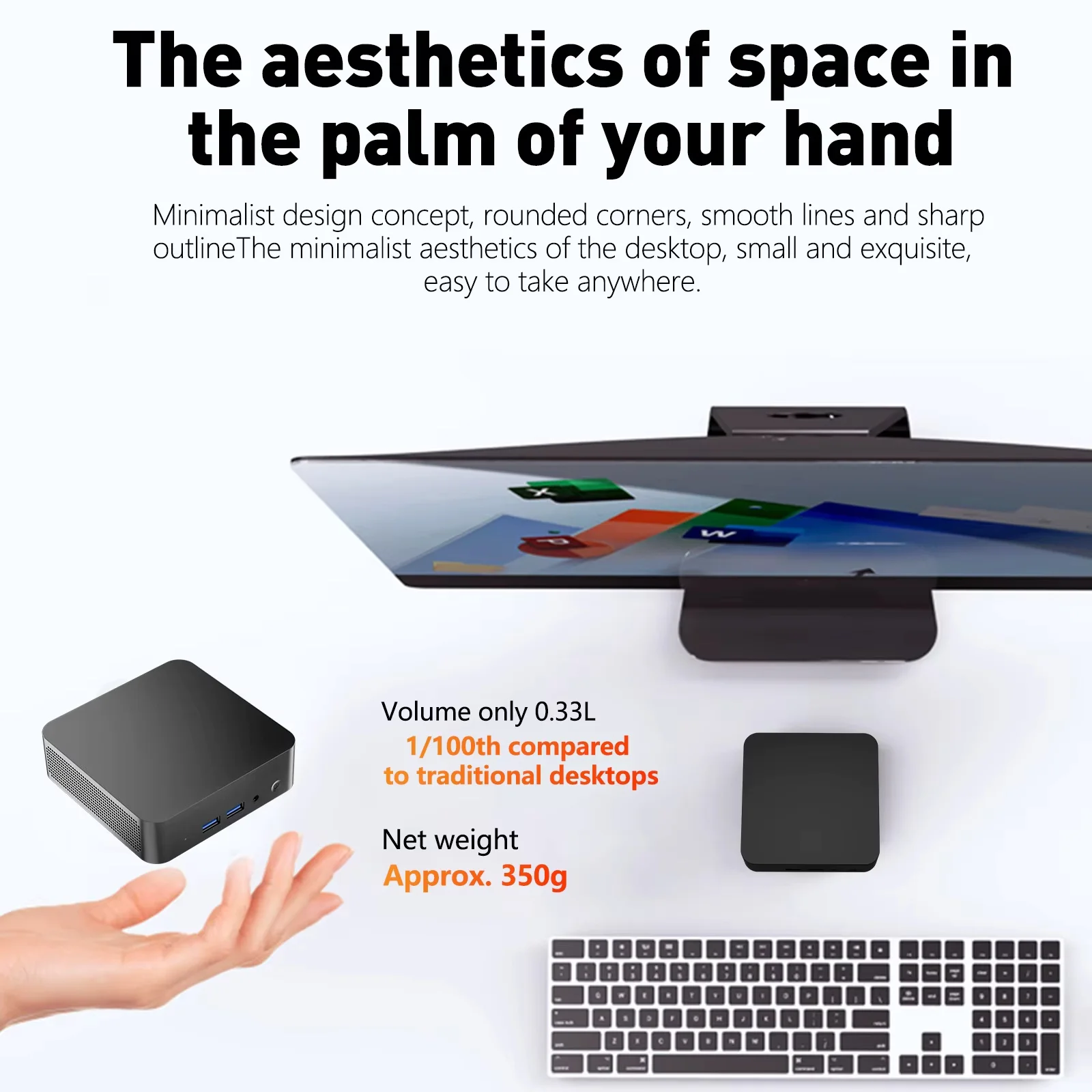 Mini PC Intel Core i9 Processor UHD Grafische Kleine Pocket Computer Windows 11 Mini PC WiFi6 1TB NVMe SSD Desktop Gaming Computer