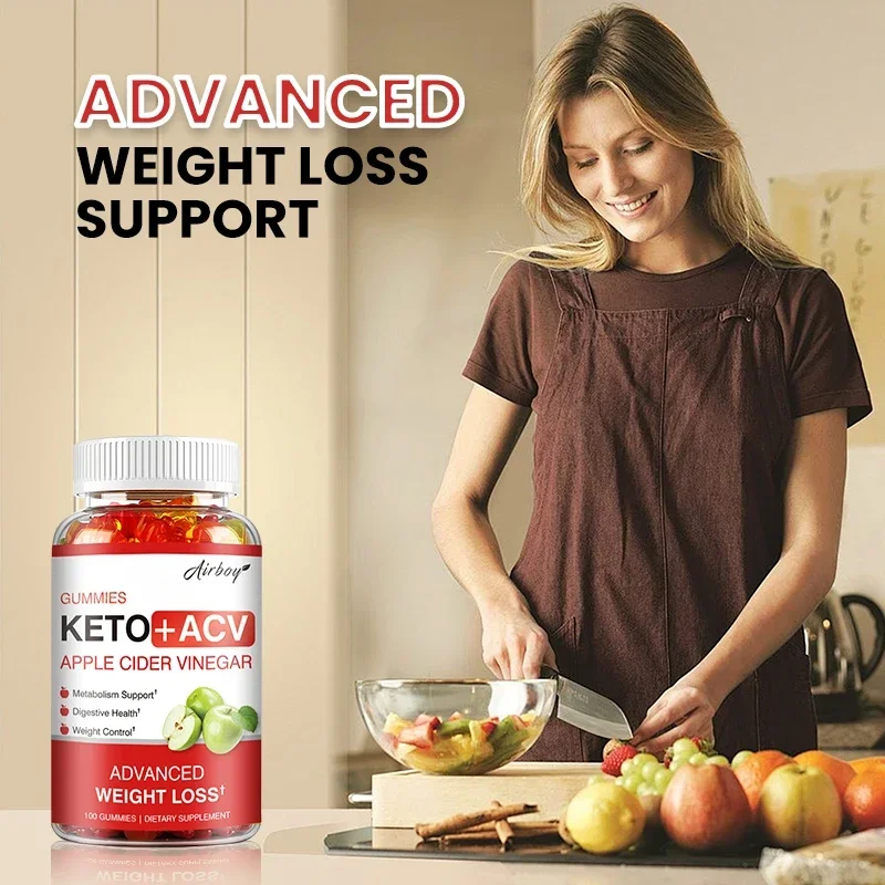 Keto + ACV Gummies - Supports Digestion, Metabolism, Gut Detoxification and Cleansing