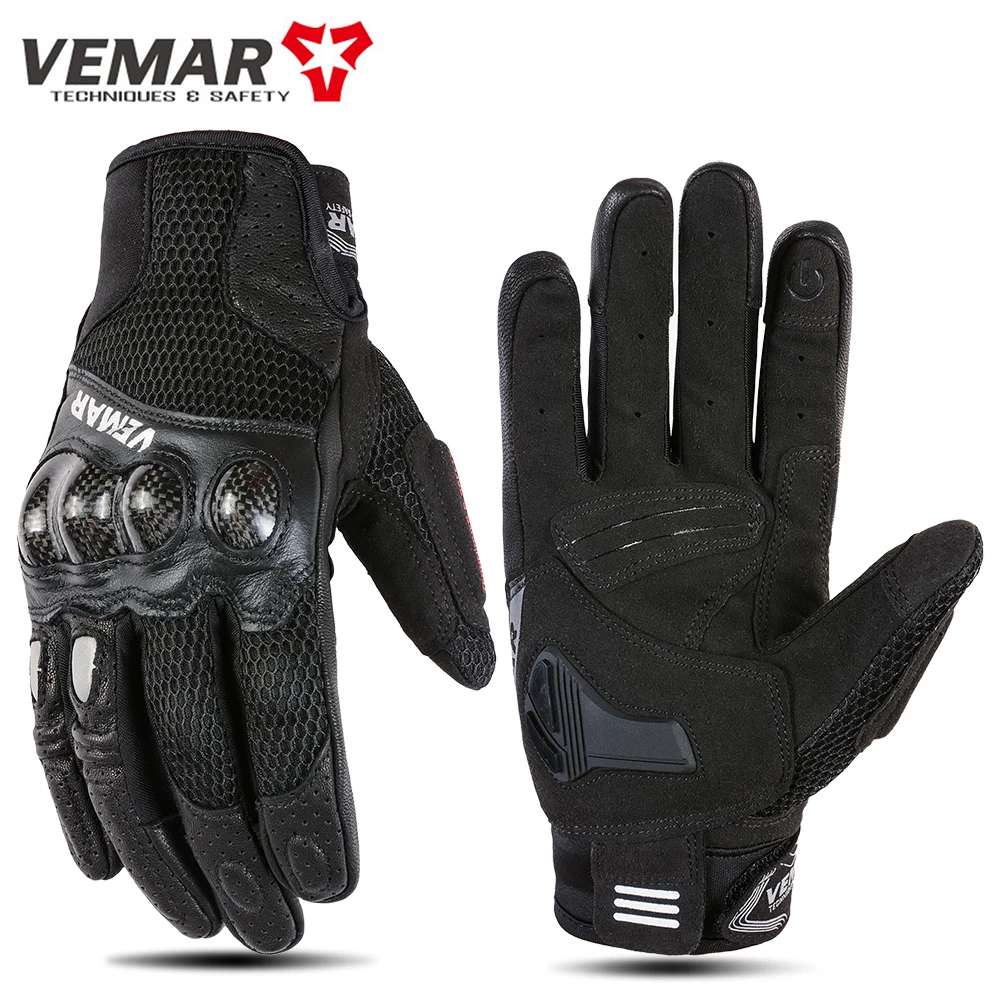 

Carbon Fiber Motorcyclist Gloves Man Motorcycle Gloves Touchscreen Motocross Gloves Wear-resistant Motorbike Gloves Anti-fall