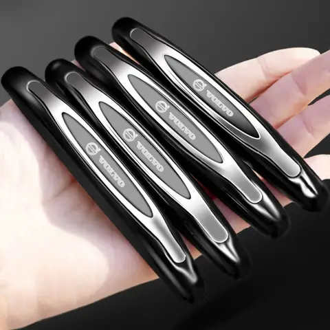 4PCS 자동차 도어 충돌 방지 범퍼 스트립 가드 사이드 프로텍터 볼보 XC40 XC90 V40 V90 V60 XC60 S80 S60 S90 C40 V70 XC70