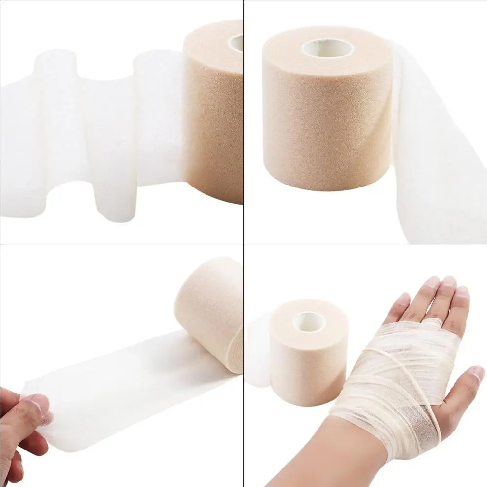 PE Self-adhesive Underwrap Skin Film Elbow Knee Pre-Wrap Sports Tape Athletic Tape Foam Bandage Sponge Bandage