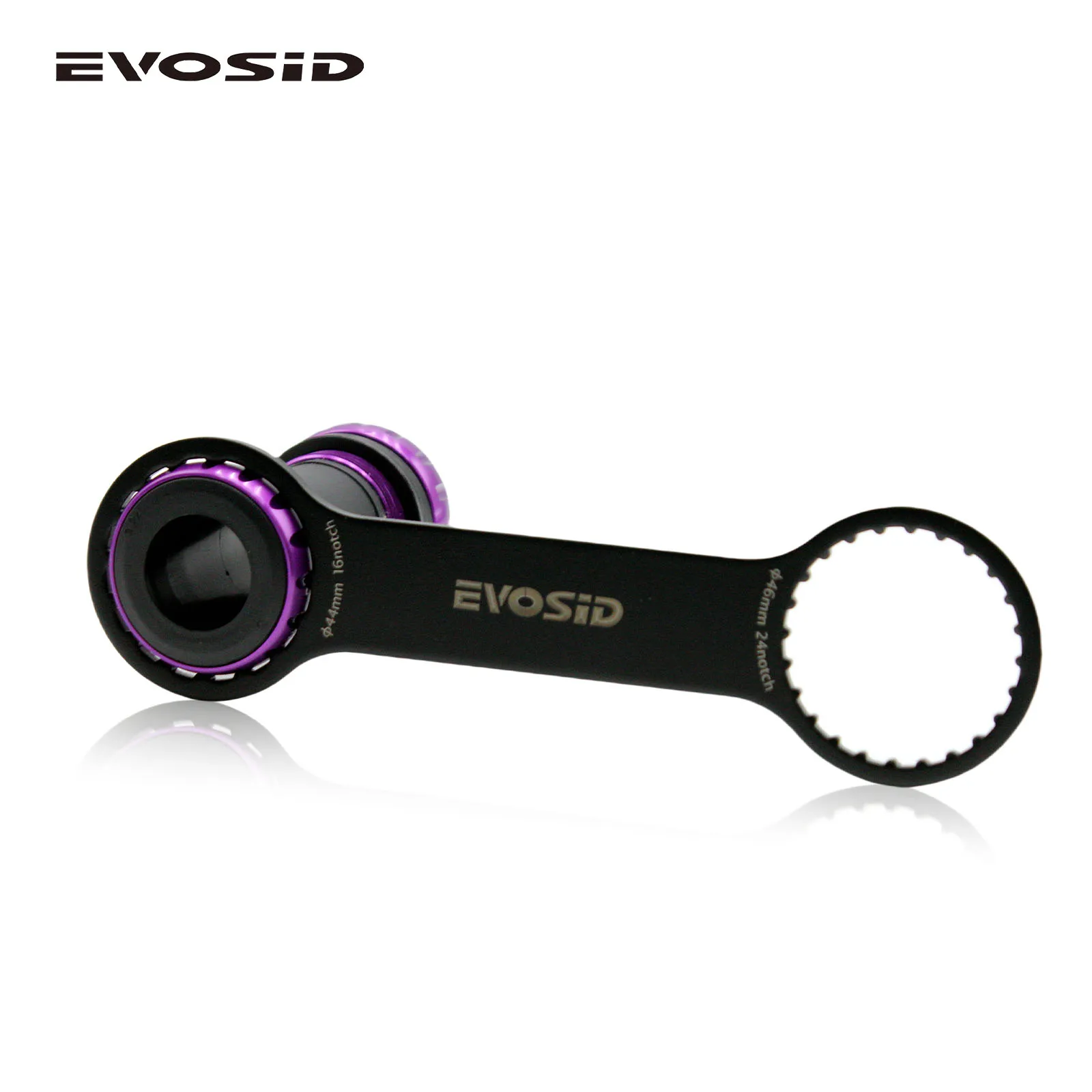 EVOSID MTB Bike Bottle Bracket Wrench Spanner Road Bicycle BB Wrench Removal Installation Tool BB44 bb46 16/24 Notch Fit BSA DUB