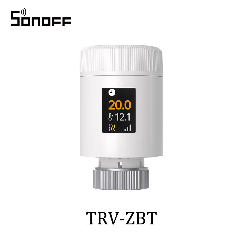 SONOFF TRV-ZBT Gen2 Zigbee thermostatische radiatorventiel, kleiner, real-time temperatuurweergave, nauwkeurige temperatuurregeling, slimme programmeerfunctie.