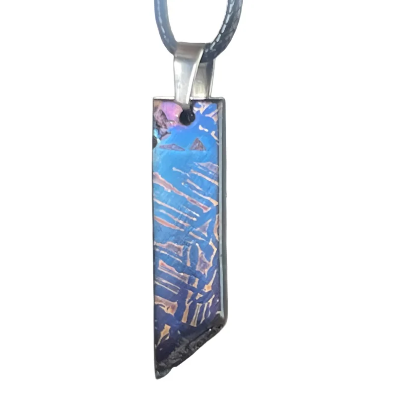 8.4g Muonionalusta meteorite pendant Natural iron meteorite pendant Meteorite slice Collection -LK226