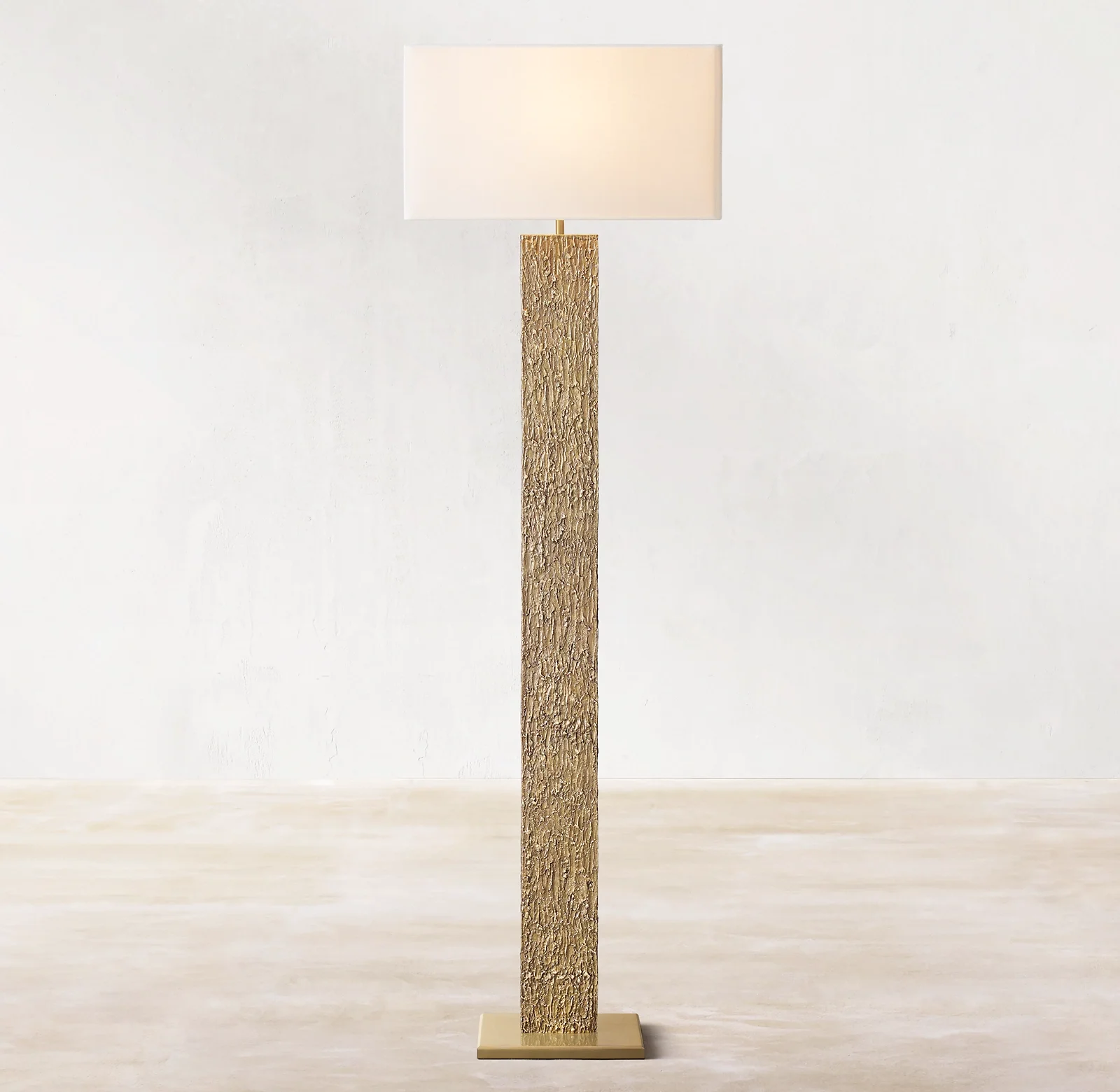 

Sassanid OEM Contemporary Design Solid Brass Sensuous Texture Vouvrray Floor Lamp