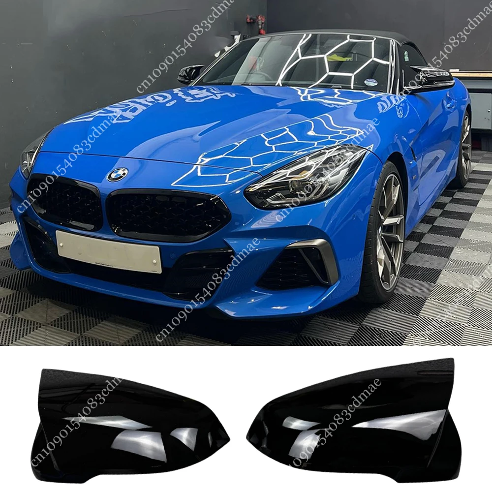 

2 шт., высококачественная глянцевая окрашенная крышка зеркала заднего вида для BMW Z4 Convertible 2019-2025 M40i sDrive20i 25i 30i, колпачки для зеркал LHD