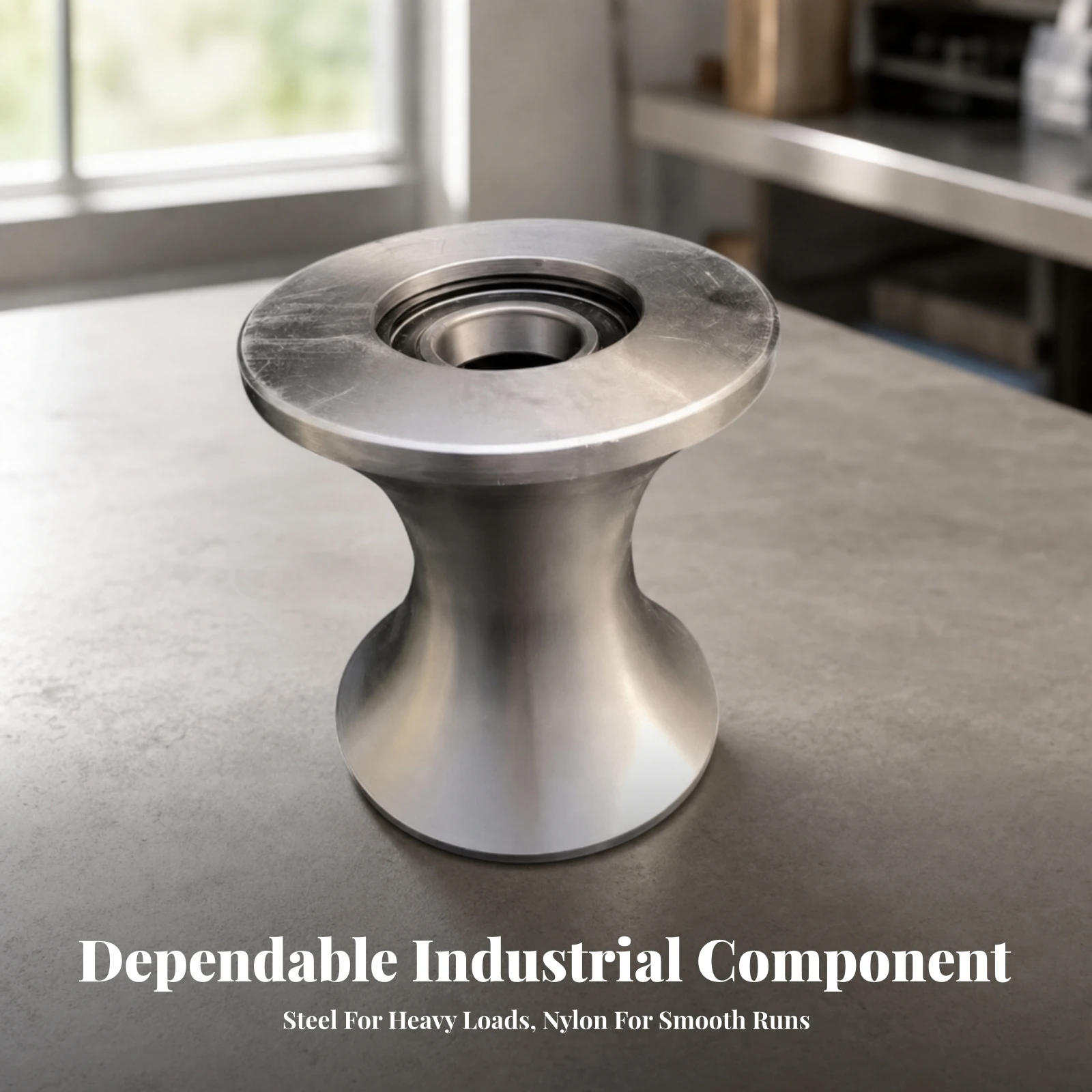 Pulley Wheel with Bearing Strong Grooved Pulley Wheel Sheave Smooth Hardware Low-Friction for Cable Systems, Rigging