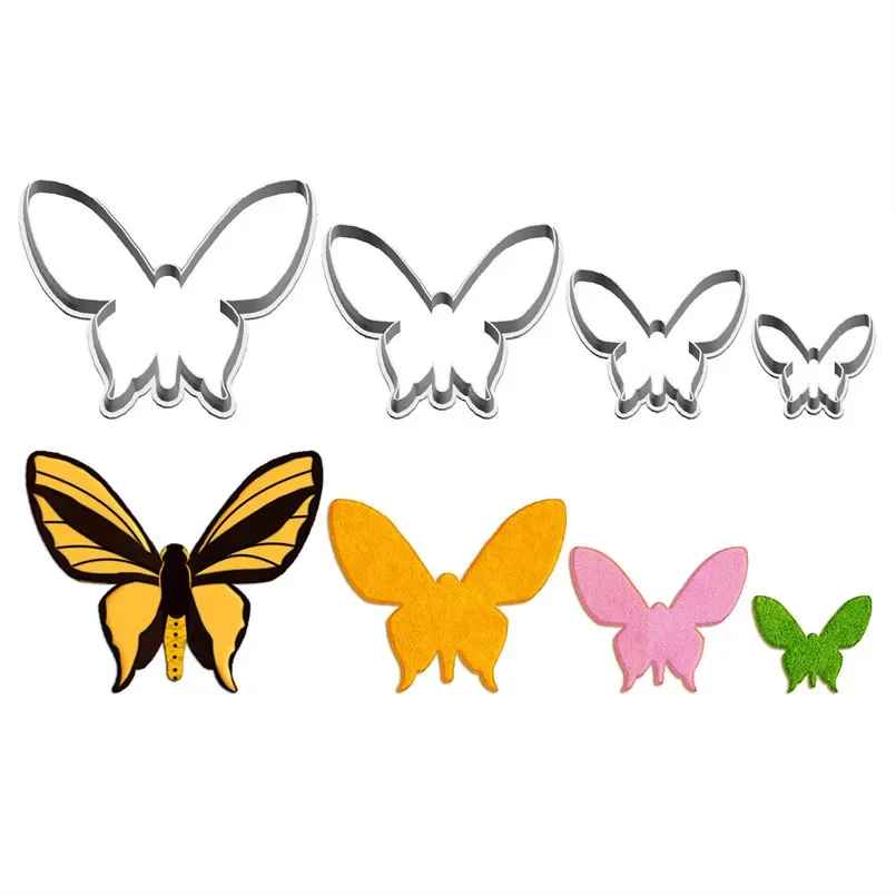 

Four Specification Cartoon Insect Butterfly,Ornithoptera Chimaera,Plastics Mould,Cake Fondant Tool,Cookie Sushi and Fruit Cutter