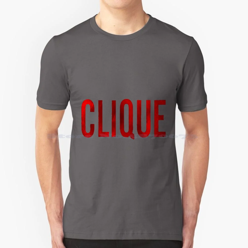 Clique T Shirt 100% Cotton Tee Bigsean Big Sean Jay Z Red Clique Click