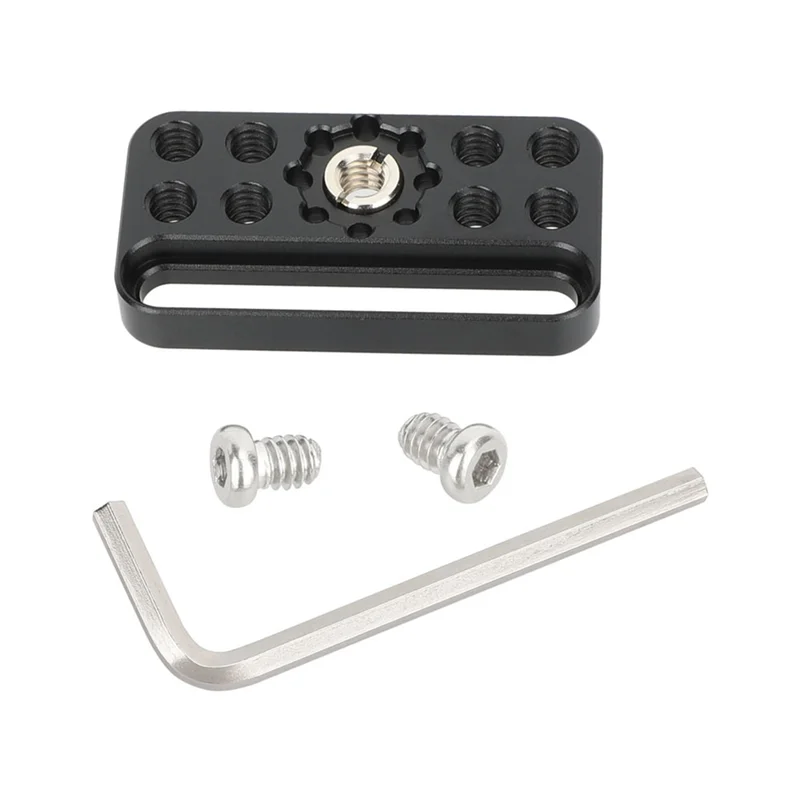 A29F-Mini Quick Release Baseplate Universal Cheese Plate With 3/8" ARRI-Style Mount For DIY Camera Rig Applications Configuratio