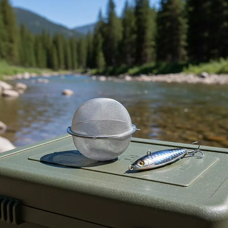 New Fishing Bait Cage Rust Proof Stainless Steel Portable Fine Mesh Lure Holder Suitable for All Freshwater Fishing Scenarios