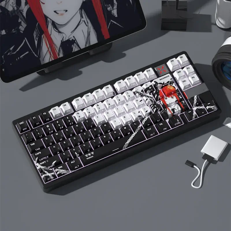 Makima Anime Copritasti Traslucidi 123 Tasti PBT Keycap Chreey Copritasti Copritasto Dye-sub Tastiera Meccanica per 64/68/71/108