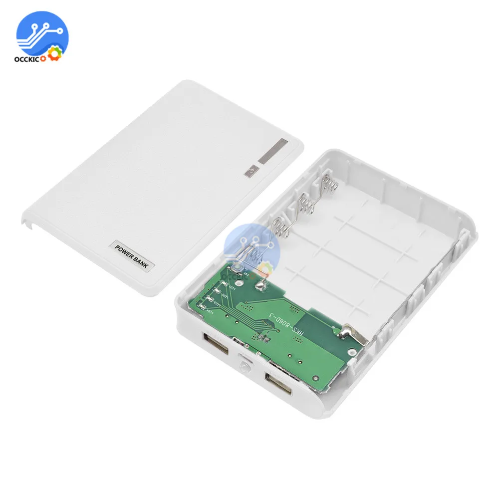 USB 4*18650 Power Bank Battery Box for Mobile Phone Charger DIY Shell Case 18650 Battery Storage Box Holder 4 Slot