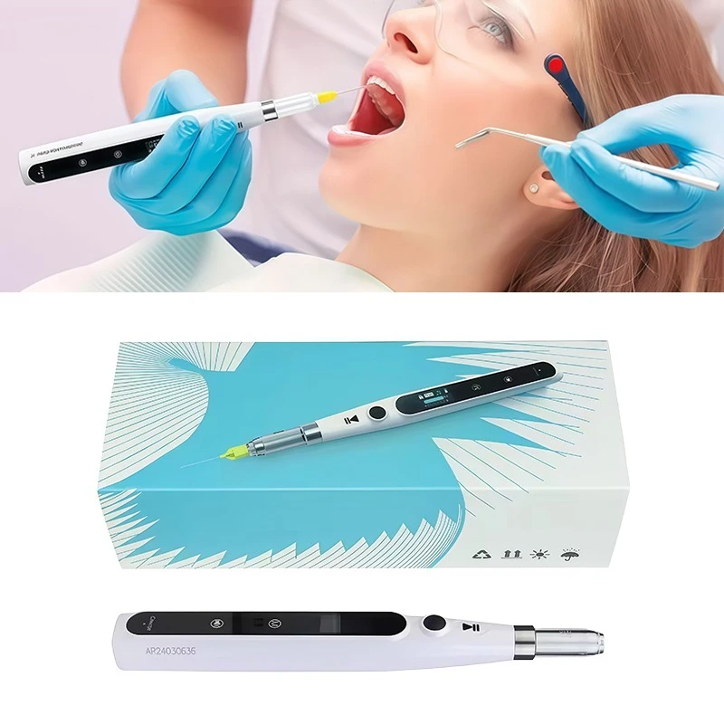 1Set Oral Syringe Periodontal Anesthesia Device Sensor-Activated Injection Wireless Local Anesthesia Device with LCD Display