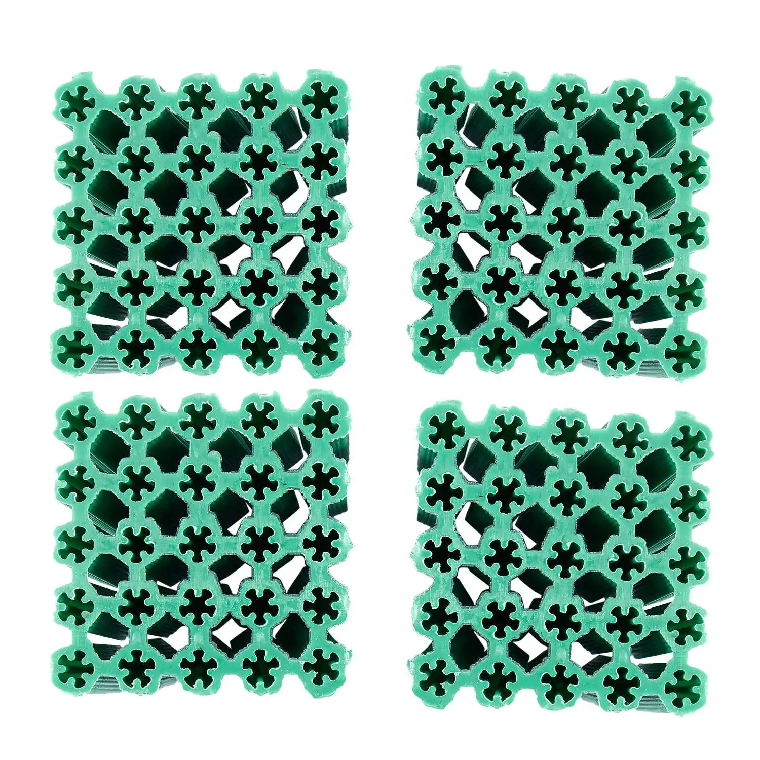 Mounting screws green 6 mm non-slip plastic dowel 100 pieces