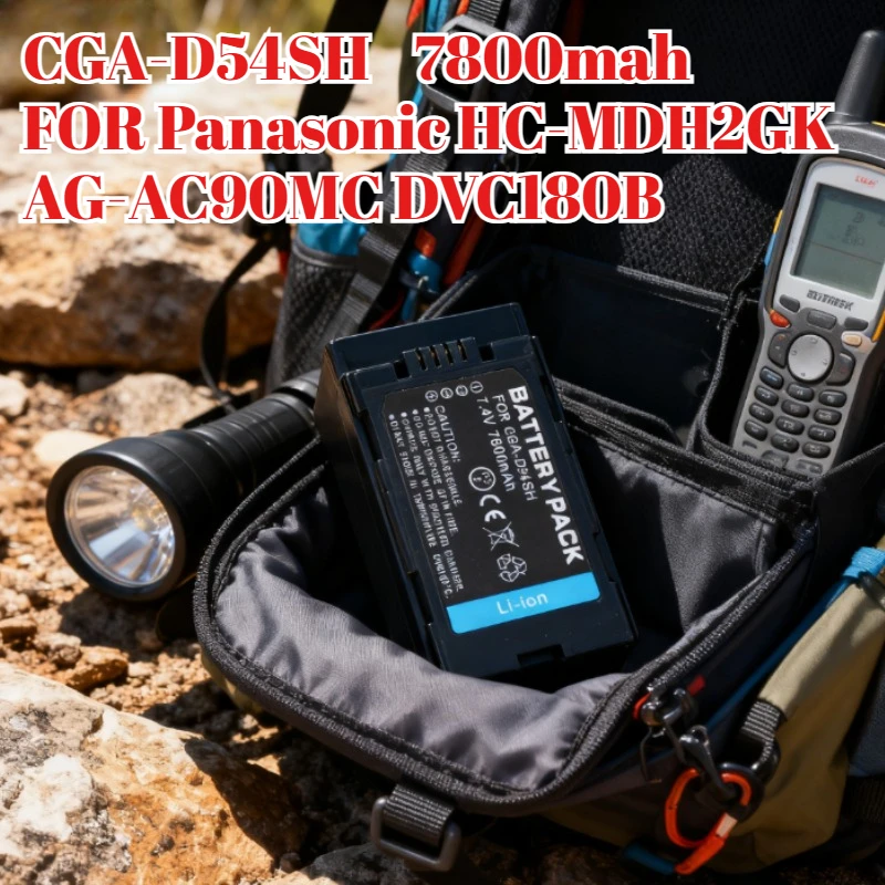 

Сменный аккумулятор для Panasonic CGA-D54SH CGA-D54D 7800 мАч для видеокамер HC-MDH2GK AG-AC90MC DVC180B AG-HPX260 HPX173