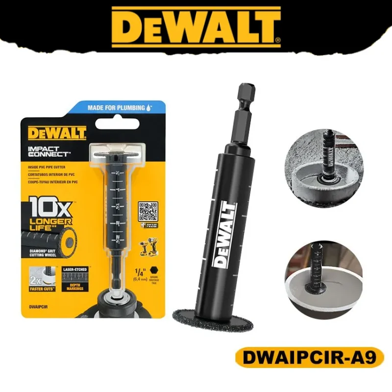 

DEWALT DWAIPCIR Impact Connect Inside Pvc Pipe Cutter 34MM Multifunctional High Hardness Quick Cutting Power Tool Accessories